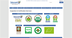 Desktop Screenshot of biocertinternational.com